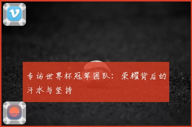 专访世界杯冠军团队:荣耀背后的汗水与坚持
