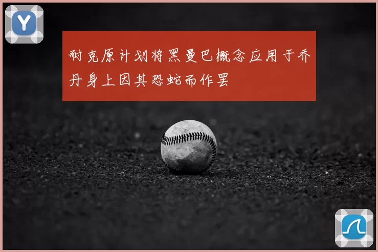 耐克原计划将黑曼巴概念应用于乔丹身上因其恐蛇而作罢